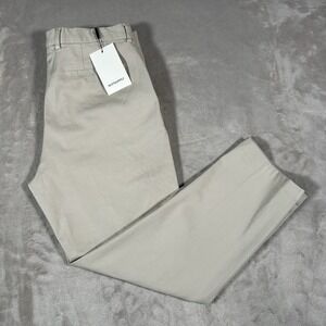 SuitSupply Pants Mens 34x29 Sand Beige Slim Leg Straight Chino City Office NEW